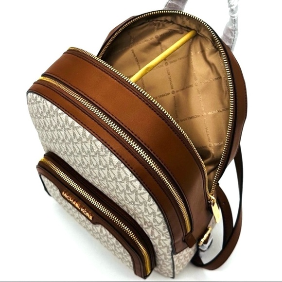 Michael Kors Medium Jaycee Zip Packet Backpack & Double Zip Wallet Wristlet - Picture 10 of 16